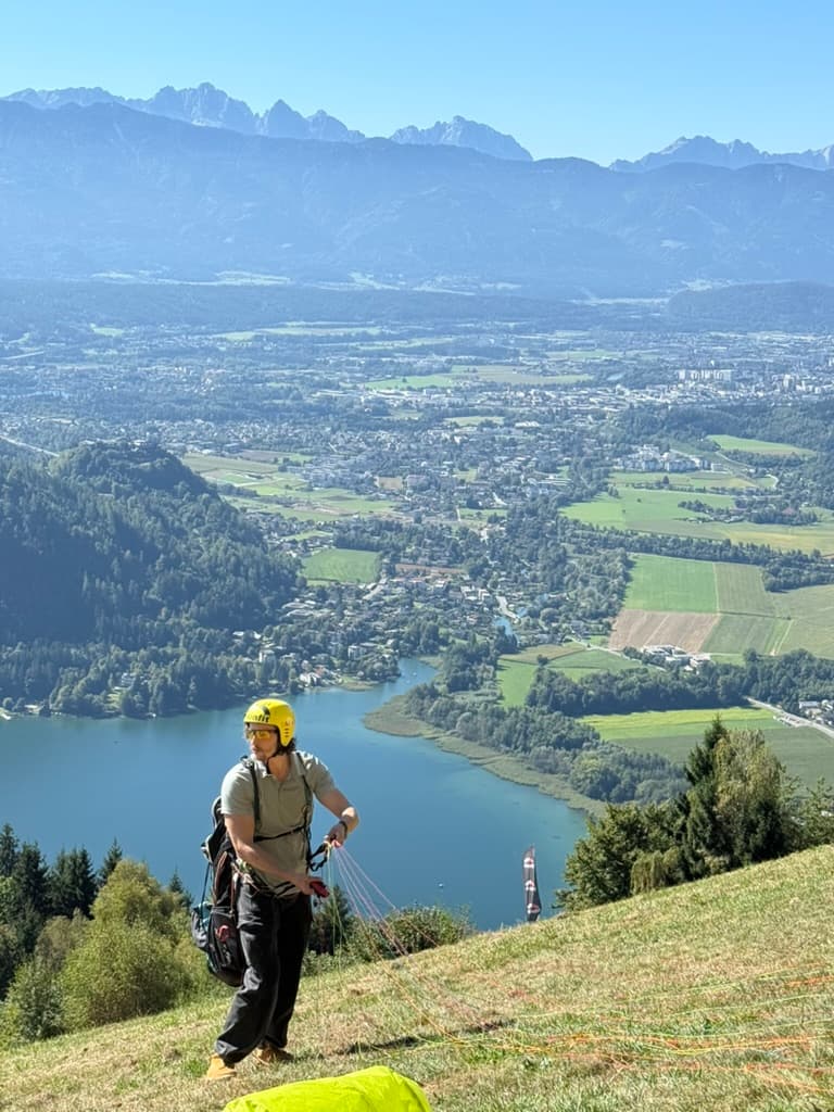 Alexander Müller am Startplatz